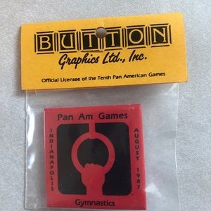 Vintage 1987 PanAm Games Gymnastics Pin, Unopened
